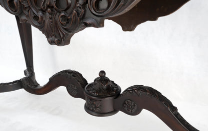 EstablishedLines Carved Mahogany Regency Style Console Sofa Hall Table Mint!