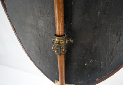 EstablishedLines Antique 19th Century Victorian Shield Shape Elegant Tripod Base Fire Screen MINT