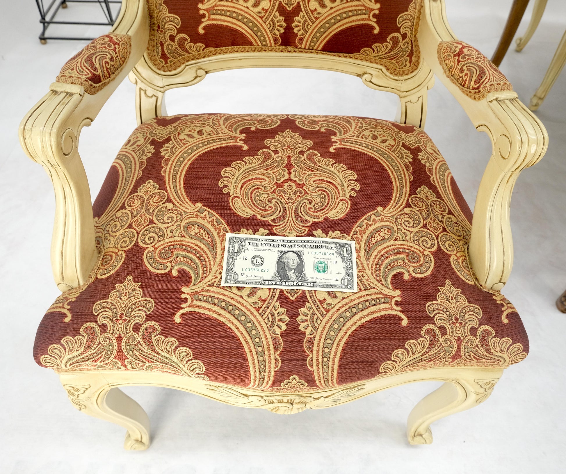 EstablishedLines 8 Carved Dining Chairs Walnut Table 3x18" Leaves Overall 132" Long Dining Set