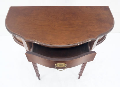 EstablishedLines Demi Lune One Drawer Mahogany Console Entry Hall Table MINT