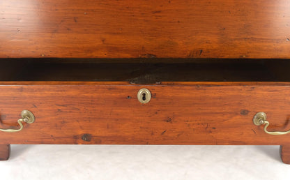 Solid Cherry Bottom Dovetails Drawer Brass Hardware Hope Chest Cabinet Patina