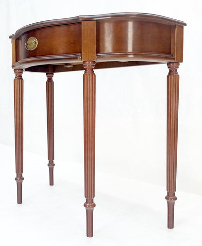 EstablishedLines Demi Lune One Drawer Mahogany Console Entry Hall Table MINT