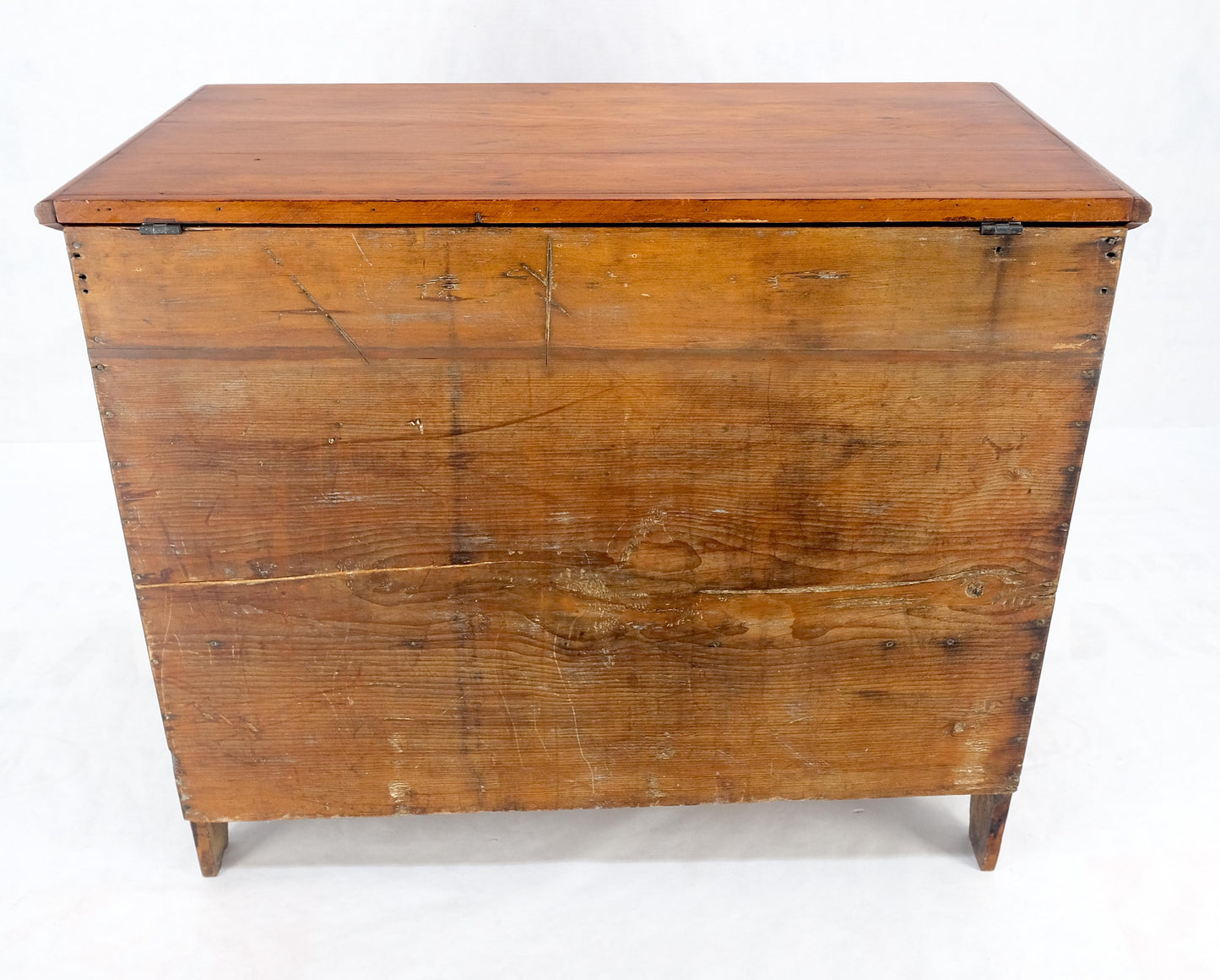 Solid Cherry Bottom Dovetails Drawer Brass Hardware Hope Chest Cabinet Patina