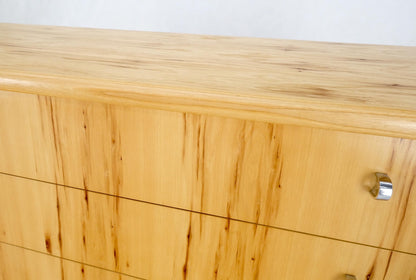 EstablishedLines Mid Century Solid Wood Blonde Pecan Veneered 4 Drawers Dresser by Founders MINT!