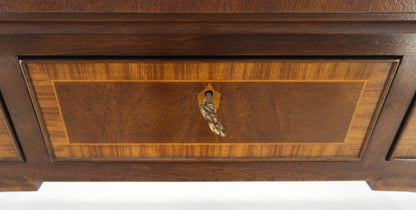 EstablishedLines Baker Mahogany Banded Top Hepplewhite Brass Castors Tapered Legs Sideboard MINT