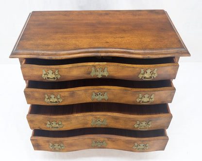 EstablishedLines Light Mahogany Ball & Claw Feet Brass Hardware 4 Drawers Bachelor Chest Dresser