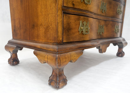 EstablishedLines Light Mahogany Ball & Claw Feet Brass Hardware 4 Drawers Bachelor Chest Dresser