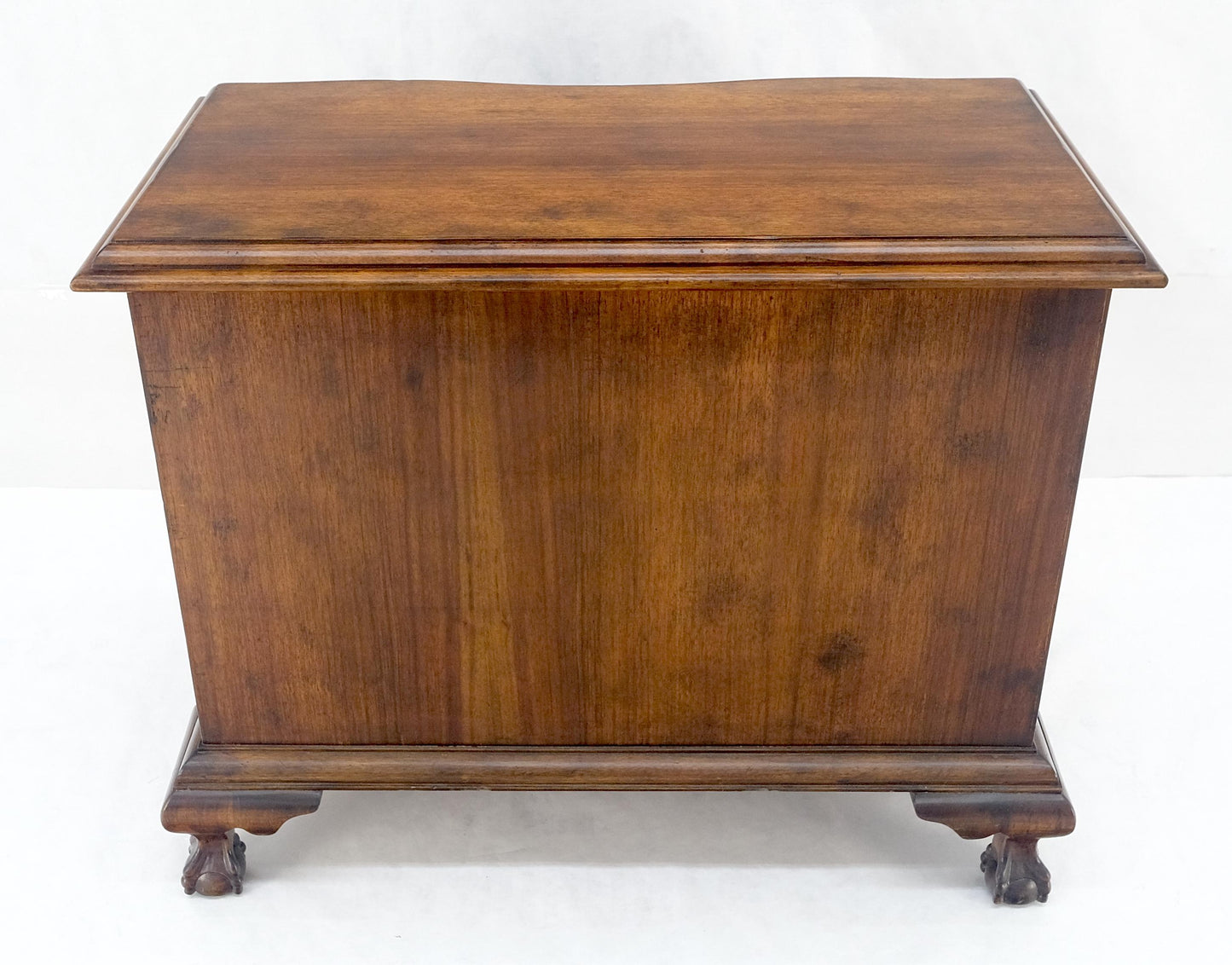 EstablishedLines Light Mahogany Ball & Claw Feet Brass Hardware 4 Drawers Bachelor Chest Dresser