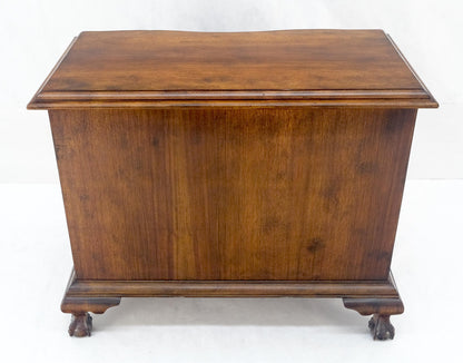 EstablishedLines Light Mahogany Ball & Claw Feet Brass Hardware 4 Drawers Bachelor Chest Dresser