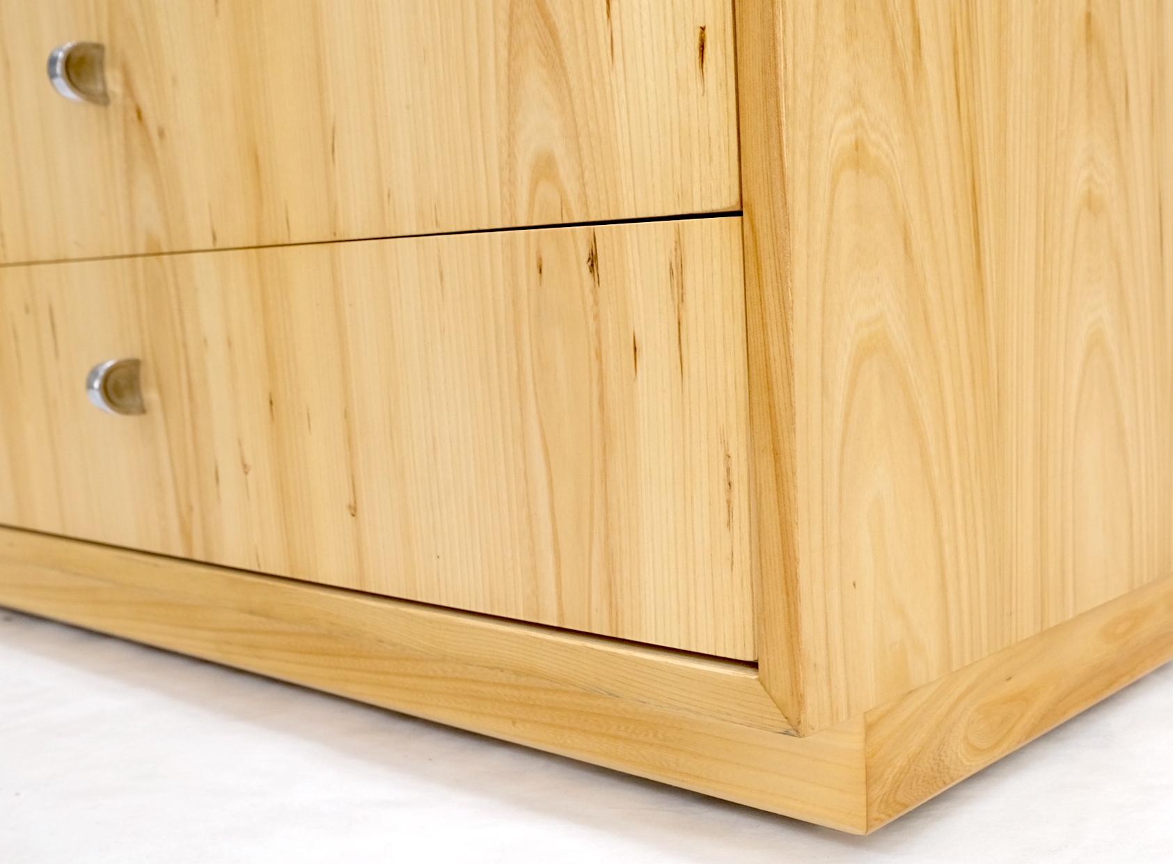 EstablishedLines Pair of Founders Blond Pecan Bachelor Chests Dressers Large Night Stands Mint