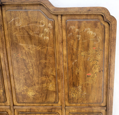 EstablishedLines American of Martinsville Painted Decorated Queen Size 68" Tall Headboard Bed MNT