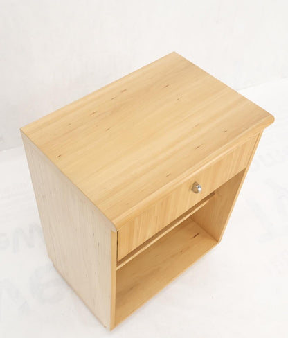 EstablishedLines Mid-Century Modern Blonde Pecan Night Stand End Side Table Dovetail Joints Mint