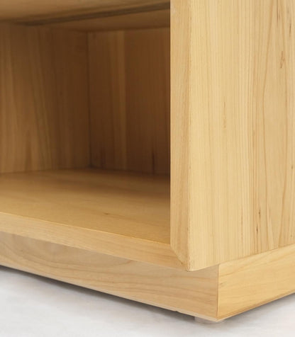 EstablishedLines Mid-Century Modern Blonde Pecan Night Stand End Side Table Dovetail Joints Mint