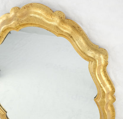 EstablishedLines La Barge Large 33x48 Shield Shape Gold Leaf Gilt Wall Mirror MINT