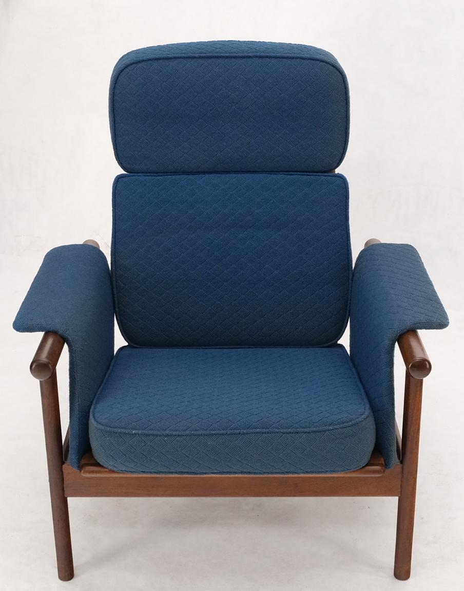 EstablishedLines Danish Mid Century Modern Teak Dowels Design Lounge Chair by Selig