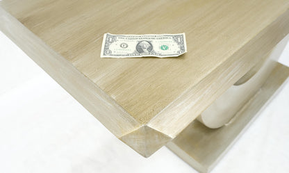 EstablishedLines Large 37"h Silvered Patinated Lacquered Welded Steel Heavy Console Table MINT