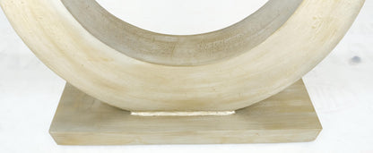 EstablishedLines Large 37"h Silvered Patinated Lacquered Welded Steel Heavy Console Table MINT
