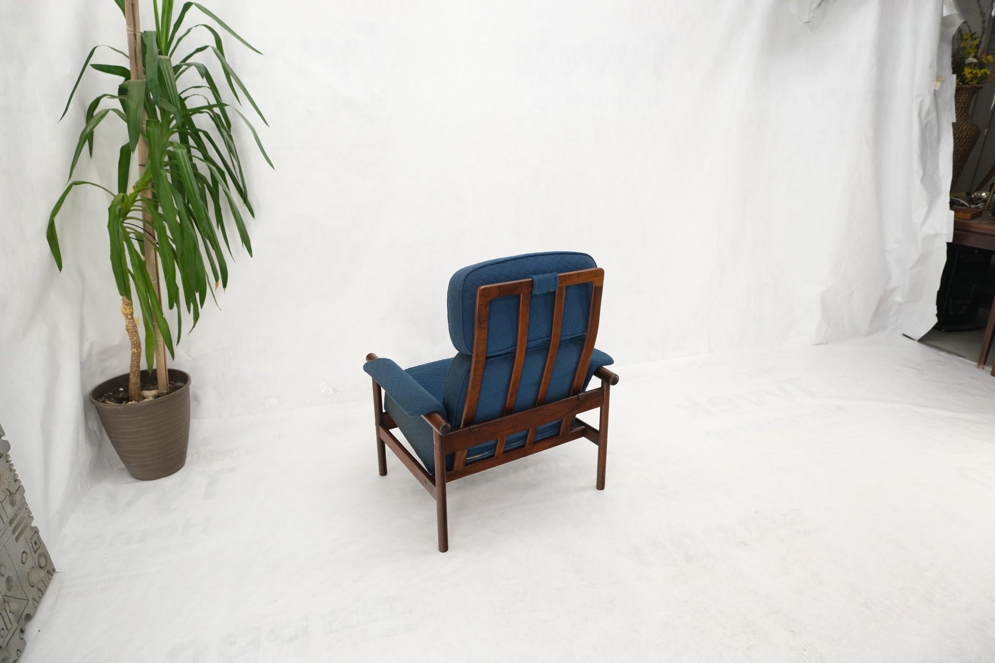 EstablishedLines Danish Mid Century Modern Teak Dowels Design Lounge Chair by Selig