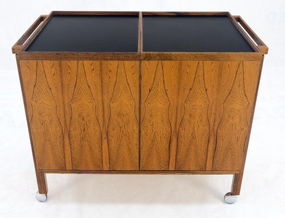 EstablishedLines Danish Mid Century Modern Rosewood Bar Cart Trolley by Niels Erik Glasdam Jensen