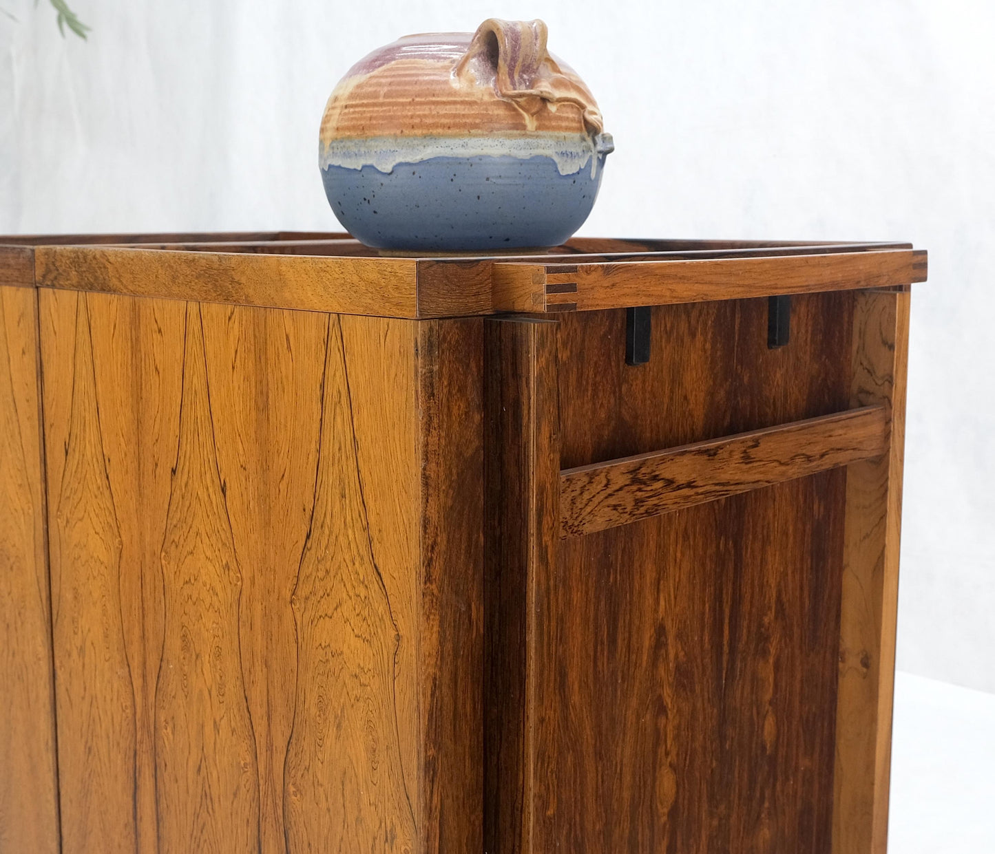 EstablishedLines Danish Mid Century Modern Rosewood Bar Cart Trolley by Niels Erik Glasdam Jensen