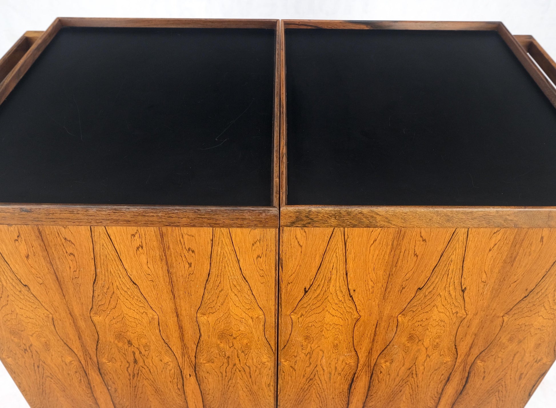 EstablishedLines Danish Mid Century Modern Rosewood Bar Cart Trolley by Niels Erik Glasdam Jensen