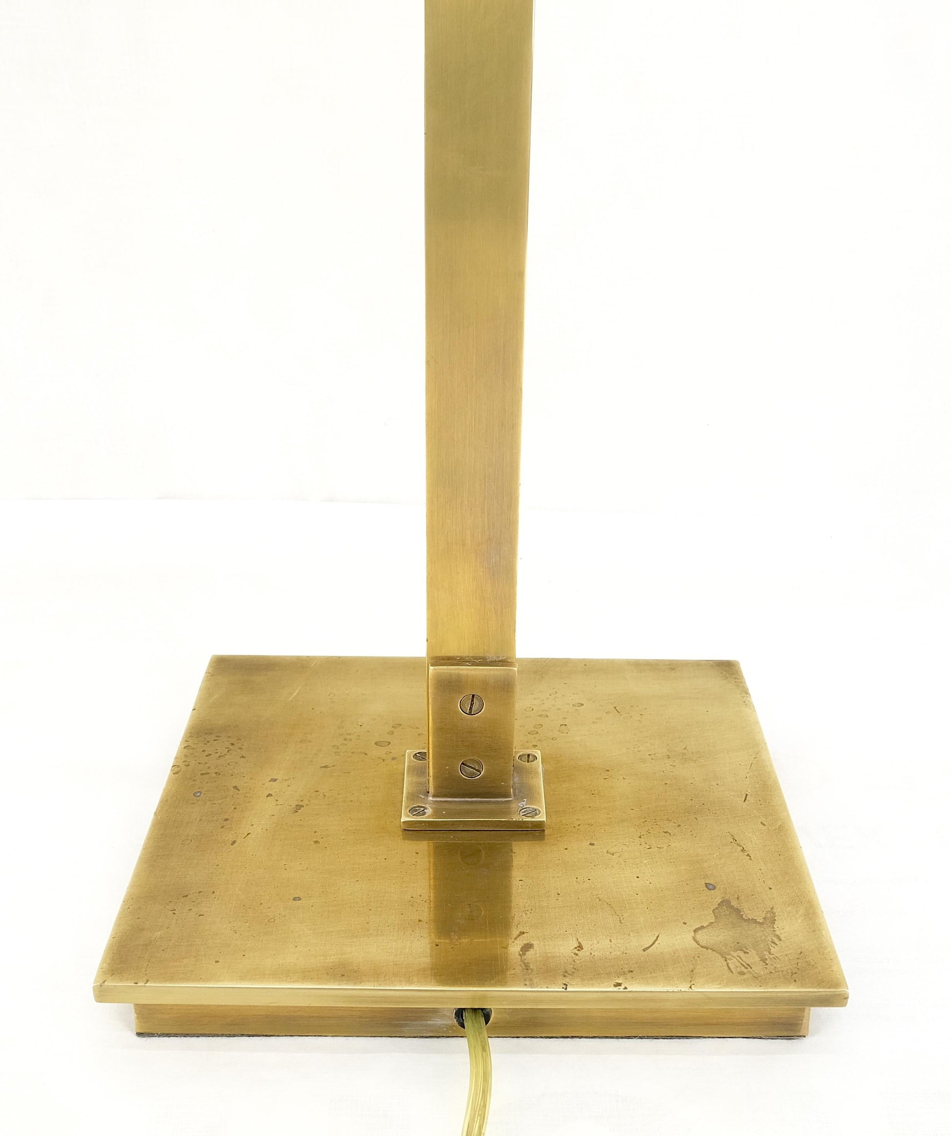 EstablishedLines MId Century Modern Solid Bronze or Brass Adjustable Arm Table Lamp w/ Shade MINT