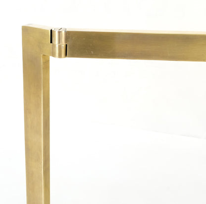 EstablishedLines MId Century Modern Solid Bronze or Brass Adjustable Arm Table Lamp w/ Shade MINT