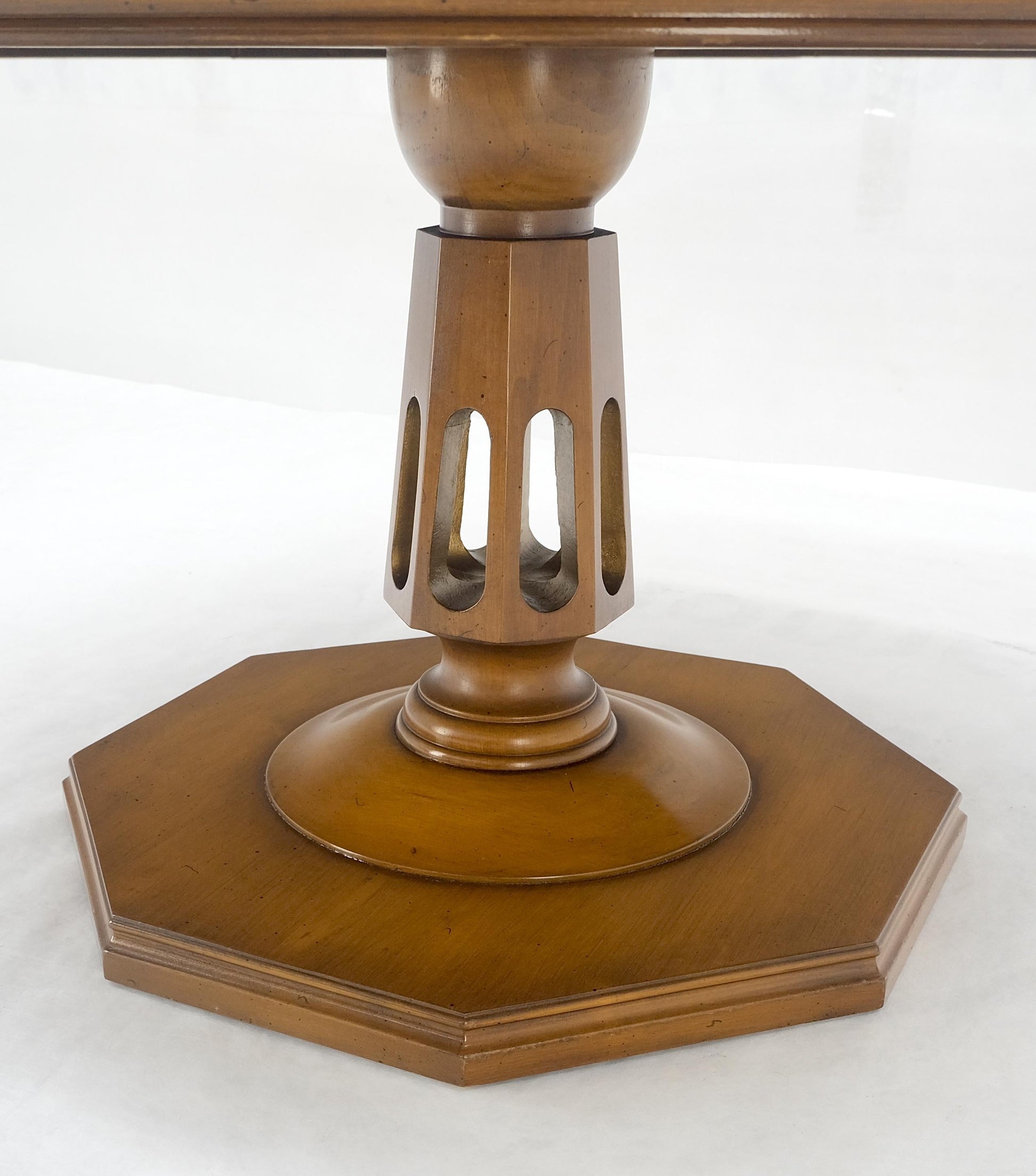 EstablishedLines Very Fine Mid Century Modern 36" Round Rosewood Banded Top Coffee Table MINT