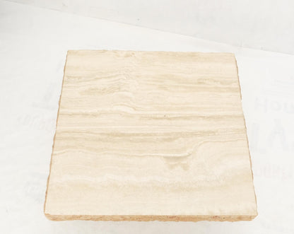 EstablishedLines Square Travertine Mid Italian Century Modern Live Edge Coffee Center Table