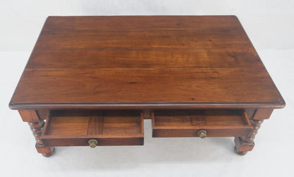 EstablishedLines Heavy Large 30x54 Spanish Colonial Solid Mahogany Italian Coffee Table w/ Drawer
