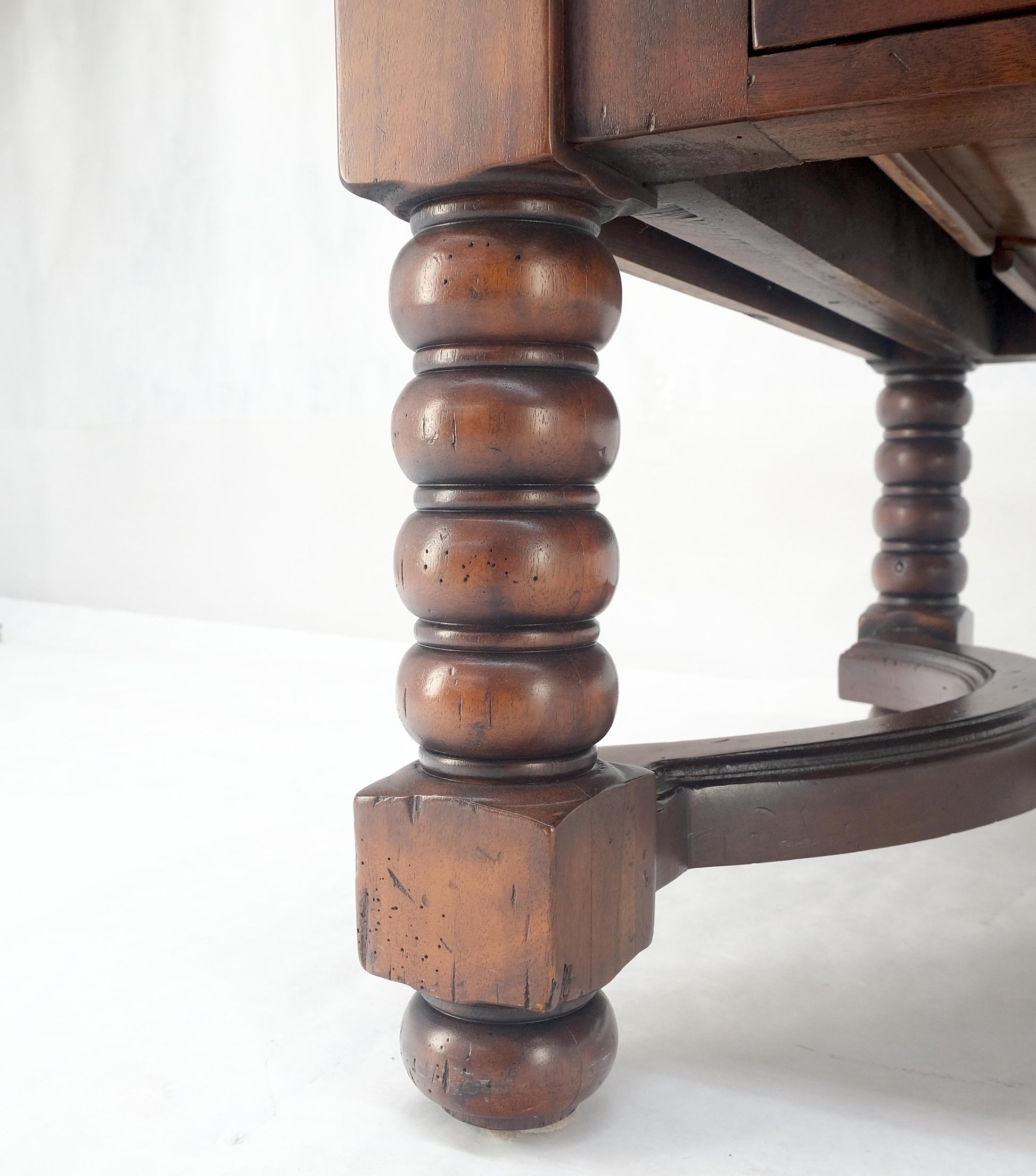 EstablishedLines Heavy Large 30x54 Spanish Colonial Solid Mahogany Italian Coffee Table w/ Drawer