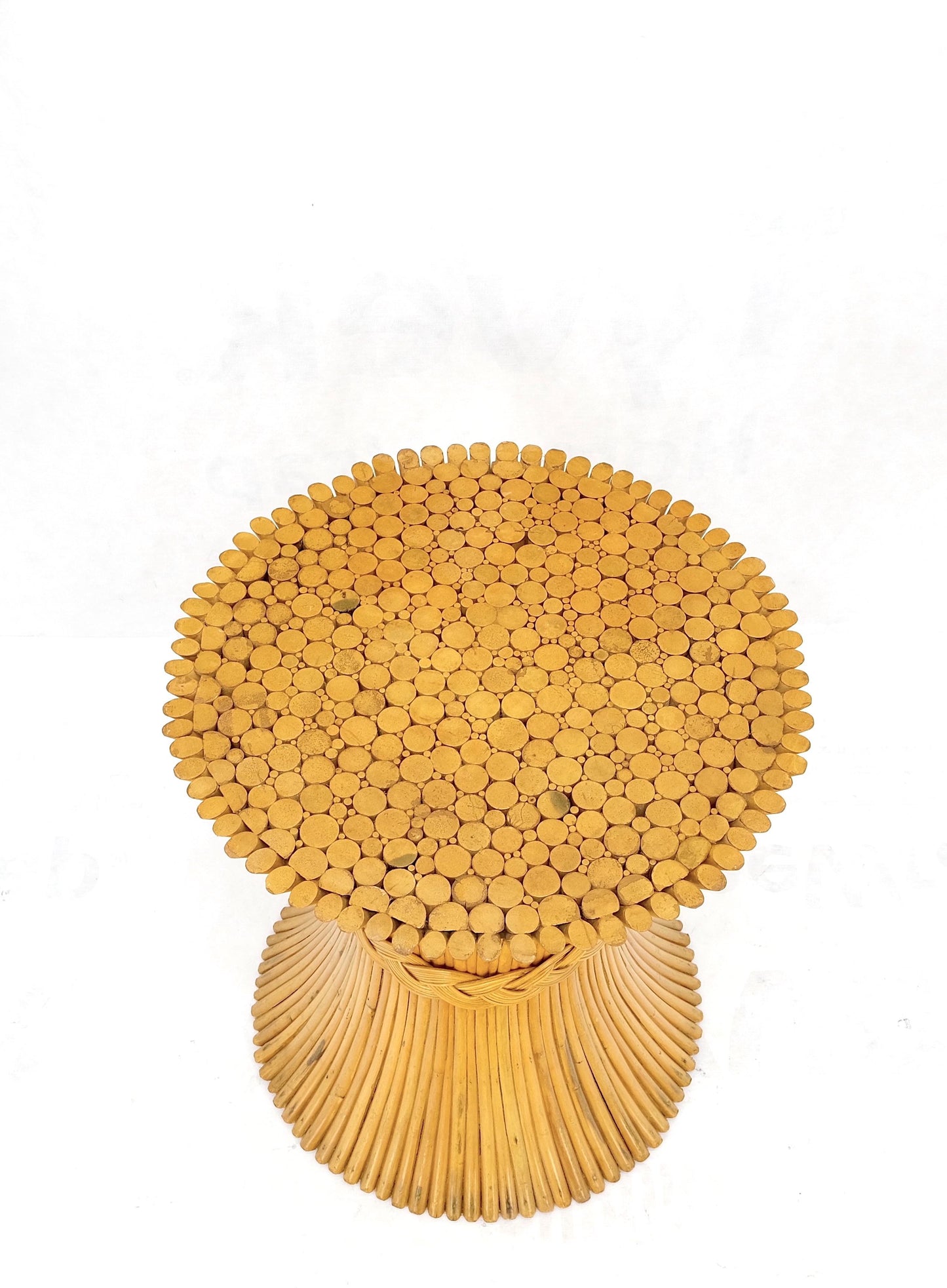 EstablishedLines Sheath of "Wheat" Style Round Base for Round Glass Dining Conference Table