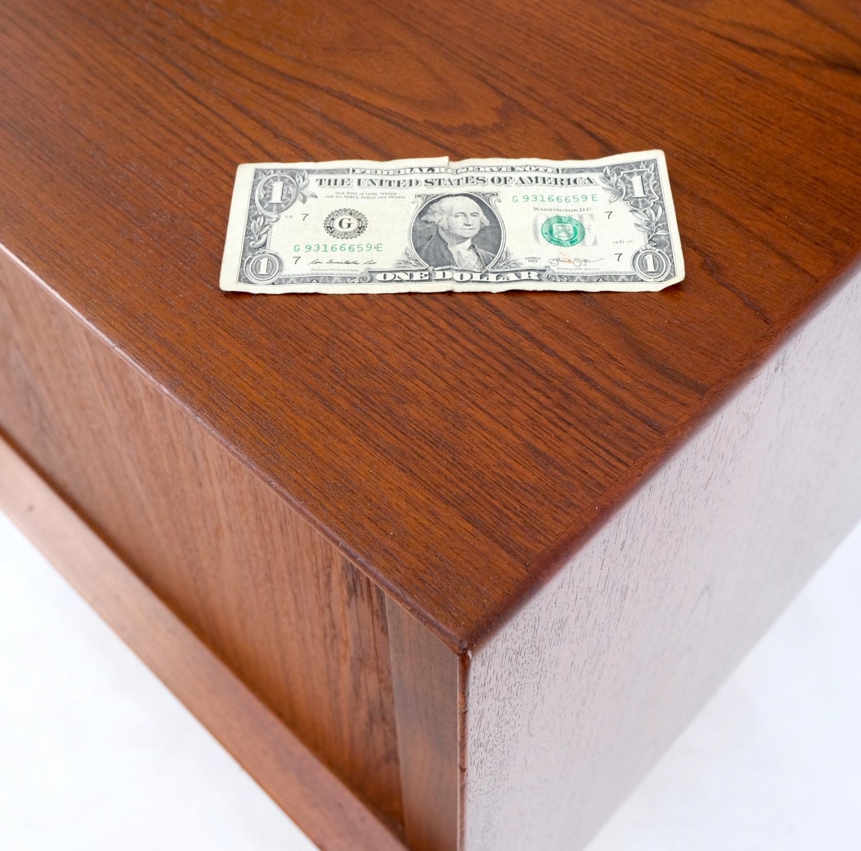 EstablishedLines Danish Mid-Century Modern Tambour Door One Drawer End Table Night Stand Mint!