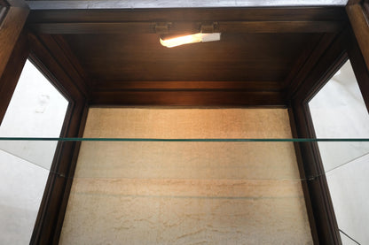 EstablishedLines Pair of Asian Compact Display Cabinets Showcases China Cabinets Drawers MINT!