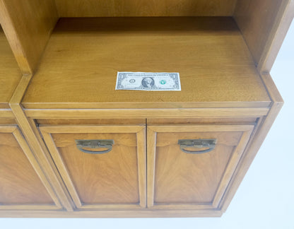 EstablishedLines Fruitwood Drexel Double Bookcase Credenza Mid Century Modern Vintage MINT