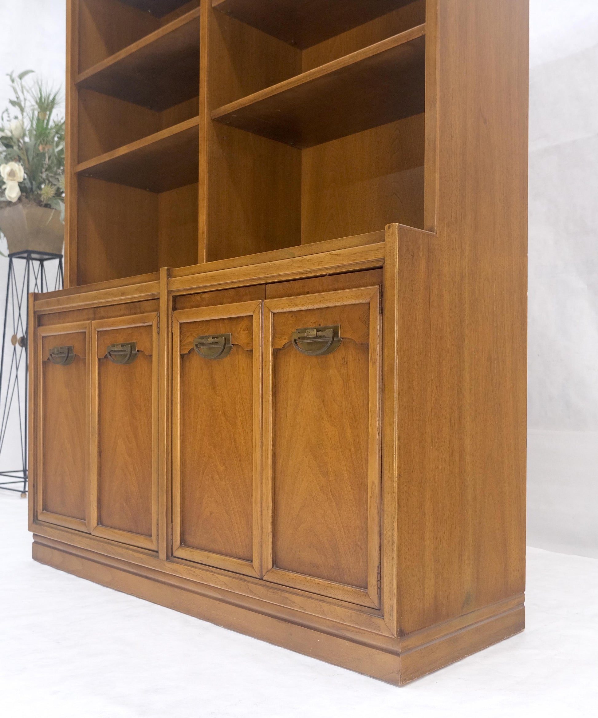 EstablishedLines Fruitwood Drexel Double Bookcase Credenza Mid Century Modern Vintage MINT