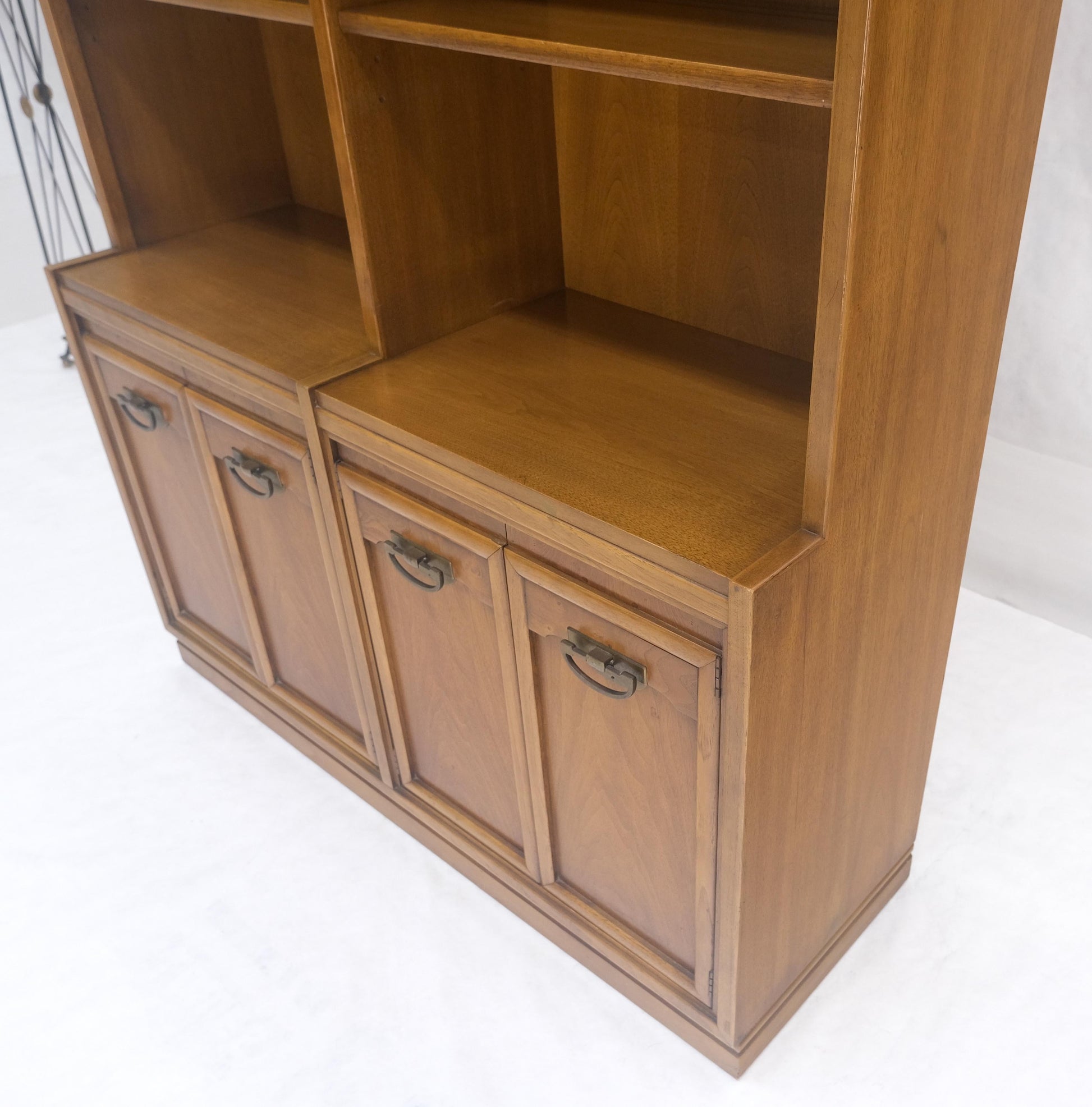 EstablishedLines Fruitwood Drexel Double Bookcase Credenza Mid Century Modern Vintage MINT