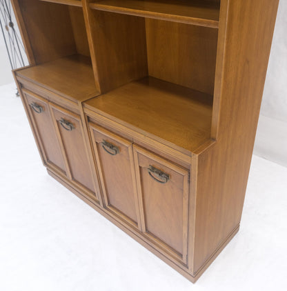 EstablishedLines Fruitwood Drexel Double Bookcase Credenza Mid Century Modern Vintage MINT