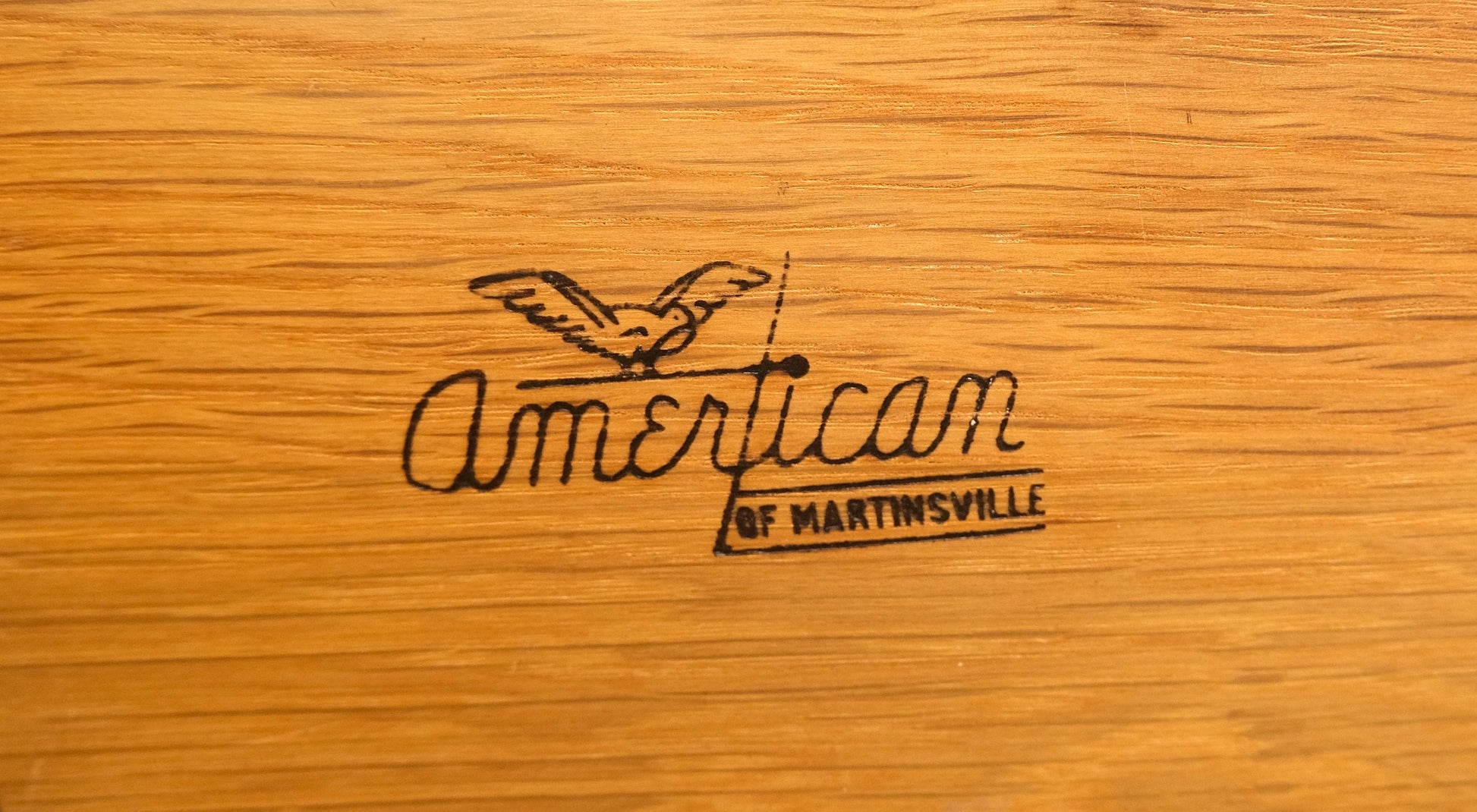 EstablishedLines American of Martinsville Black & Blond 10 Drawers Dresser on Bracket Feet MINT!