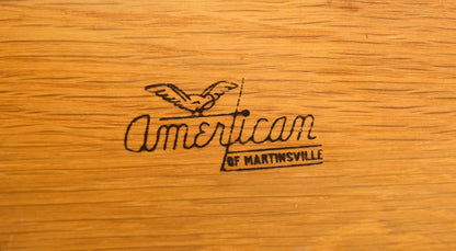 EstablishedLines American of Martinsville Black & Blond 10 Drawers Dresser on Bracket Feet MINT!