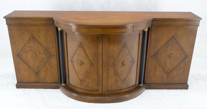 EstablishedLines Grosfeld House Demi Lune Shape Front 2 Part Beveled Glass Doors Breakfront MINT