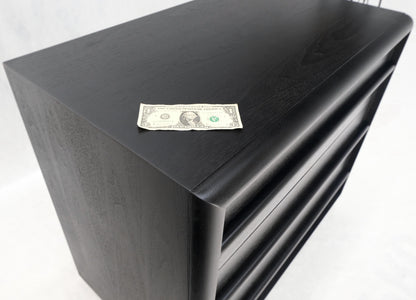 EstablishedLines Gibbings Widdicomb Ebonized Black Lacquer 3 Drawers Bachelor Chest Dresser Mint!