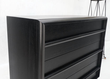 Gibbings Widdicomb Ebonized Black Lacquer 3 Drawers Bachelor Chest Dresser Mint!