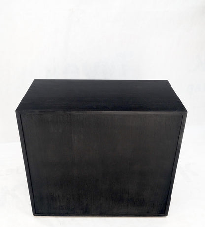 Gibbings Widdicomb Ebonized Black Lacquer 3 Drawers Bachelor Chest Dresser Mint!