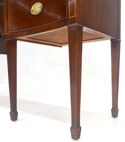EstablishedLines Kindel Brass Gallery Top 3 Drawers 1 Door Mahogany Federal Style Sideboard MINT