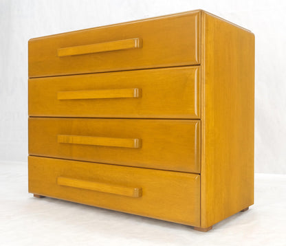 1960 Solid Maple Restored Wrussel Right Conant Ball Solid Maple 4 Drawer Dresser