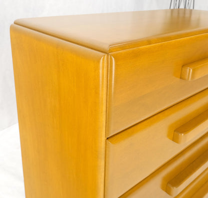 1960 Solid Maple Restored Wrussel Right Conant Ball Solid Maple 4 Drawer Dresser