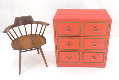 EstablishedLines Dorothy Draper 3 Drawers Dresser Chest w/ Ring Pulls