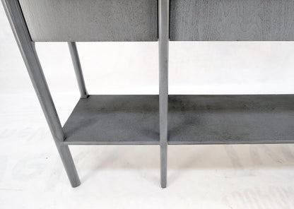 EstablishedLines Widdicomb Faux Finish 3 Drawer Long Sofa Console Table Credenza W/ Shelf Mint!