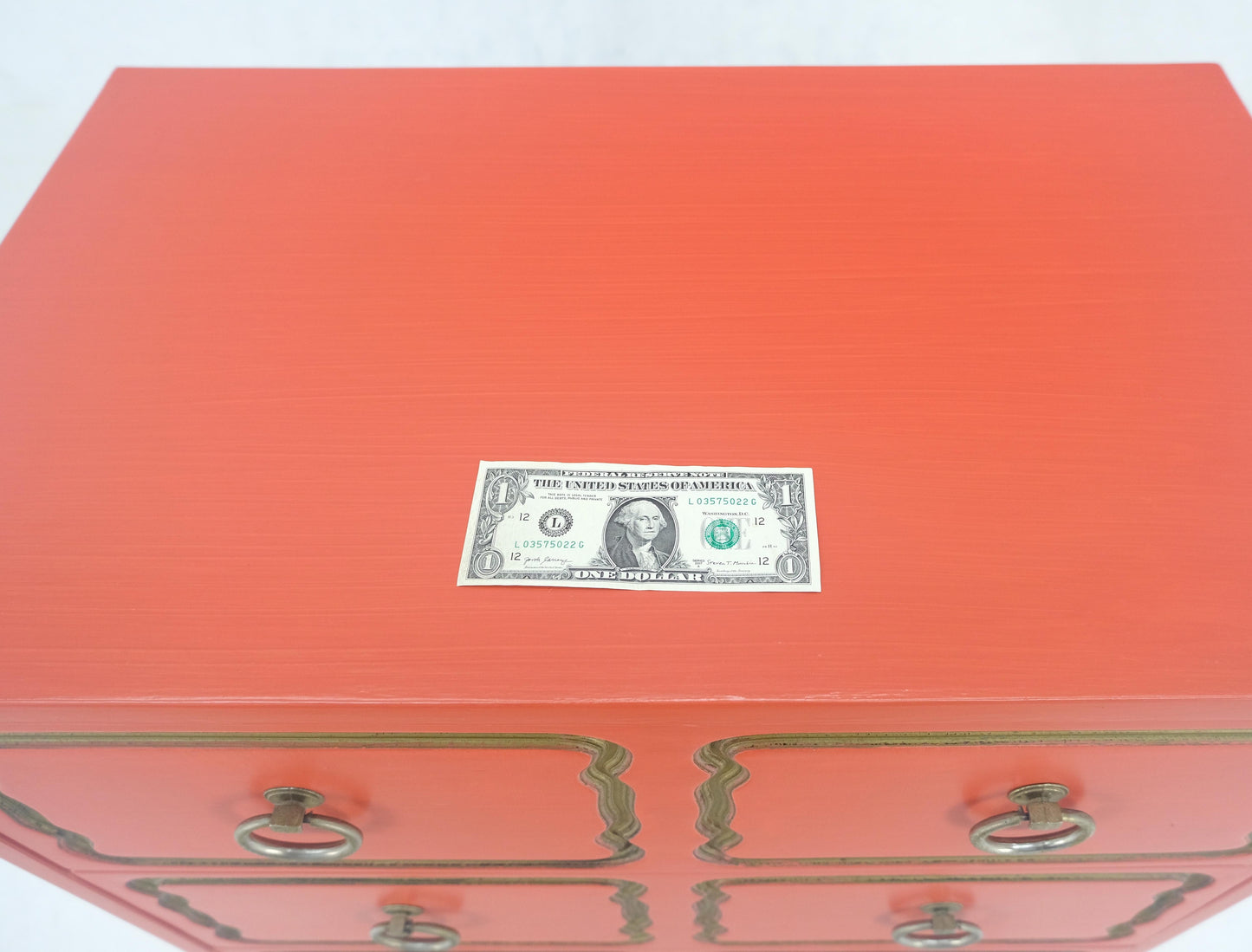 EstablishedLines Dorothy Draper 3 Drawers Dresser Chest w/ Ring Pulls